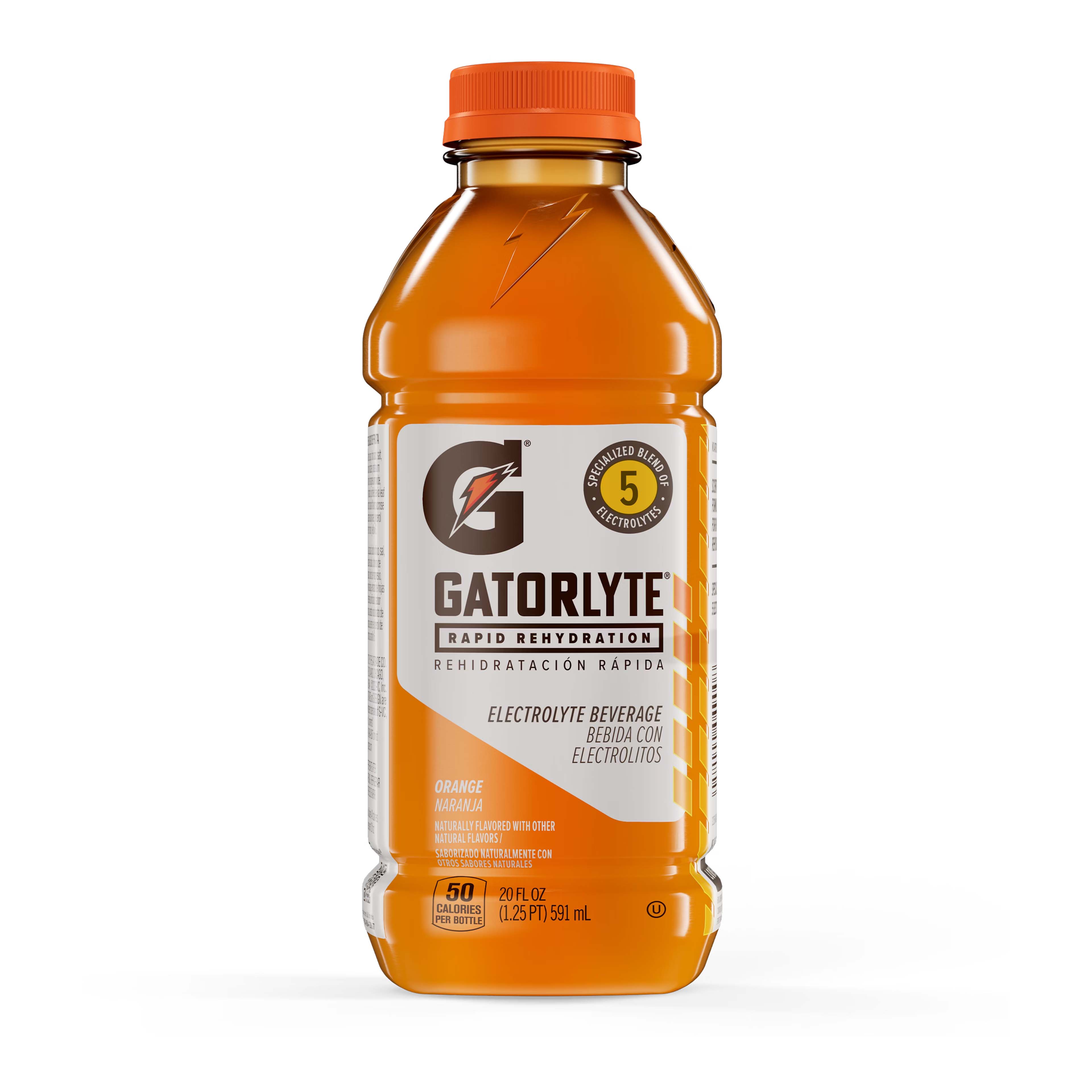 Gatorade Gatorlyte Bottle Energy Drink (20 Oz) 12 Bottles Orange Canada EMNGB0269